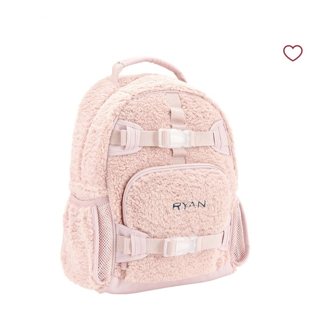 Pottery Barn Kids Pink Plush Backpack